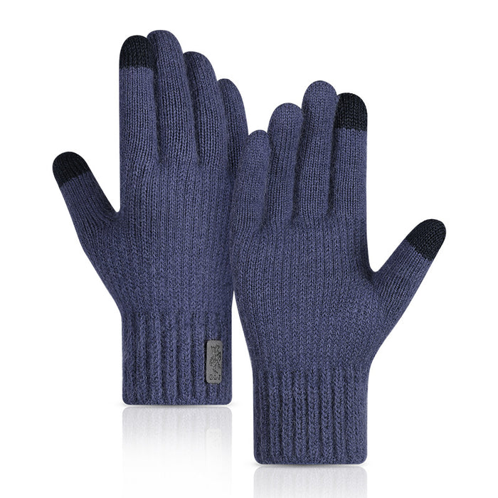 Wholesale Gloves Cashmere Warm Autumn Winter Knitted Touch Screen MOQ≥2 JDC-GS-GuD019