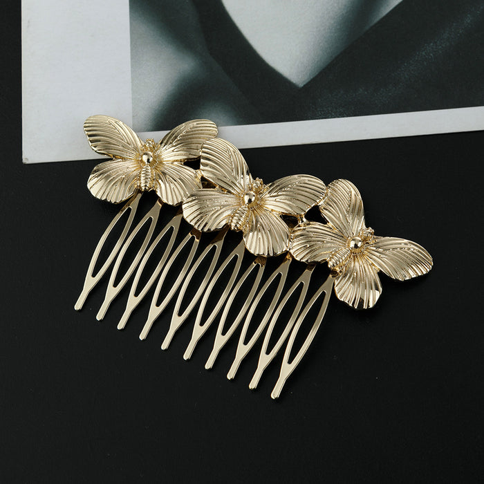 Wholesale Hair Clips Alloy Butterfly Vintage Hairbrush MOQ≥2 JDC-HC-Jingjie006