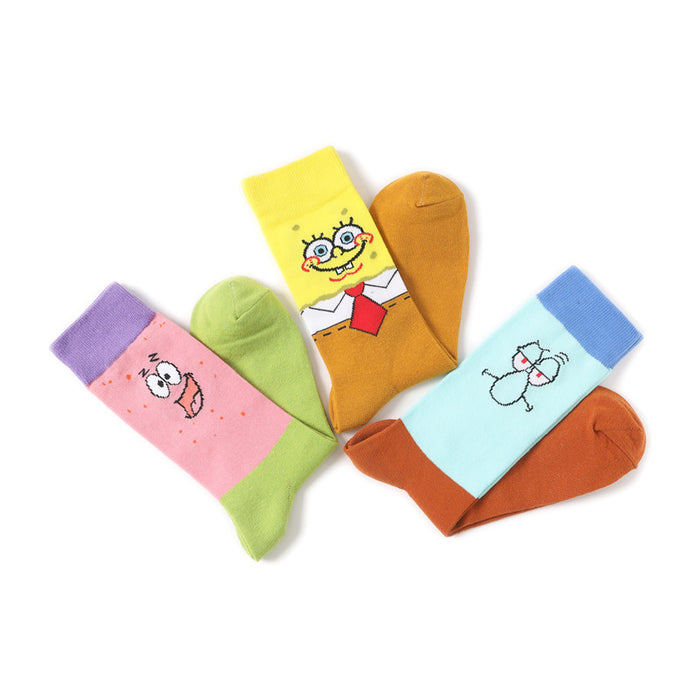 Wholesale socks cotton cartoon cute JDC-SK-HuiHe027