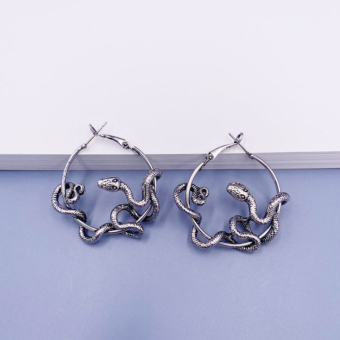 Wholesale Earrings Alloy Creative Snake Earrings JDC-ES-Nina002