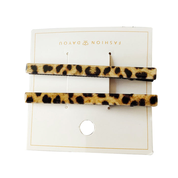 Jewelry WholesaleWholesale spotted leopard print word clip transparent grab clip hair clip JDC-HC-Baxuan001 Hair Clips 芭炫 %variant_option1% %variant_option2% %variant_option3%  Factory Price JoyasDeChina Joyas De China