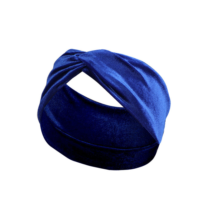 Wholesale Headband Gold Velvet Sweat-wicking Sports Yoga Headband MOQ≥2 JDC-HD-FanE002