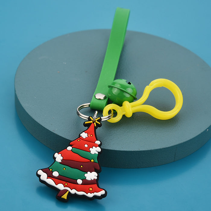 Keychains al por mayor PVC Alloy Cartoon Cute Christmas JDC-KC-JXI013