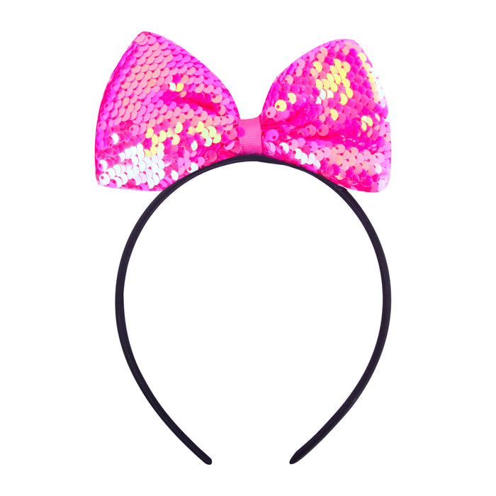 Wholesale sequin hairpin children's festival cute big butterfly headband JDC-HD-OM002
