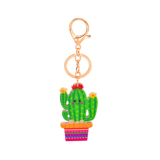 Jewelry WholesaleWholesale Cartoon Acrylic Cactus Keychain MOQ≥2 JDC-KC-YiWa006 Keychains 伊娃 %variant_option1% %variant_option2% %variant_option3%  Factory Price JoyasDeChina Joyas De China