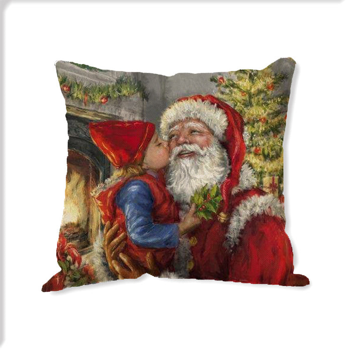 Wholesale Pillowcase Christmas Decoration Print polyester MOQ≥2 JDC-PW-Yunhan004
