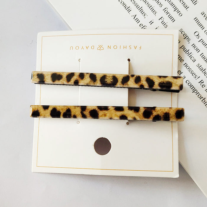 Jewelry WholesaleWholesale spotted leopard print word clip transparent grab clip hair clip JDC-HC-Baxuan001 Hair Clips 芭炫 %variant_option1% %variant_option2% %variant_option3%  Factory Price JoyasDeChina Joyas De China