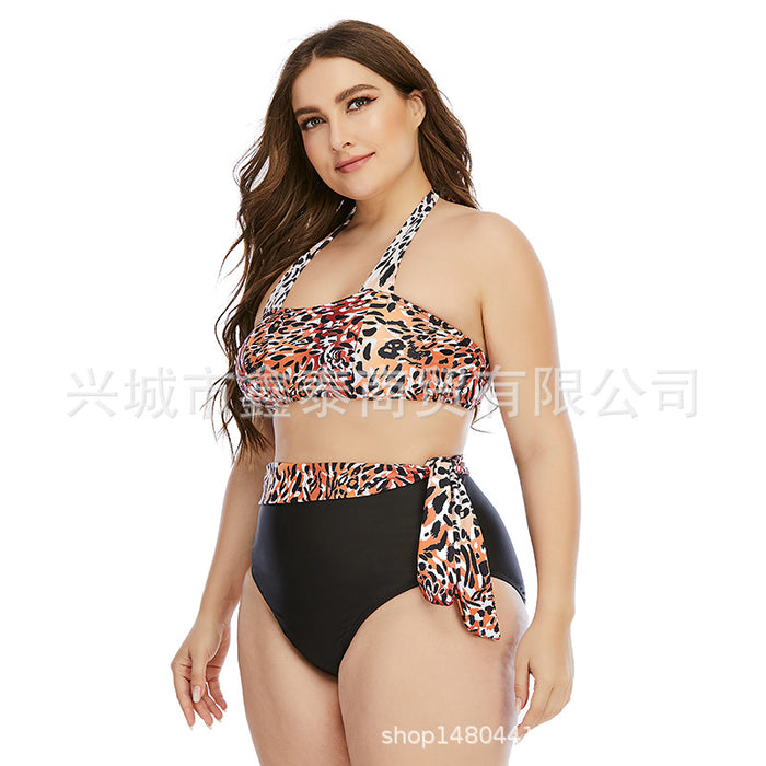 Wholesale Plus size Swimsuit Split Plus Engrais Plus Swimsuit JDC-SW-XTAI002