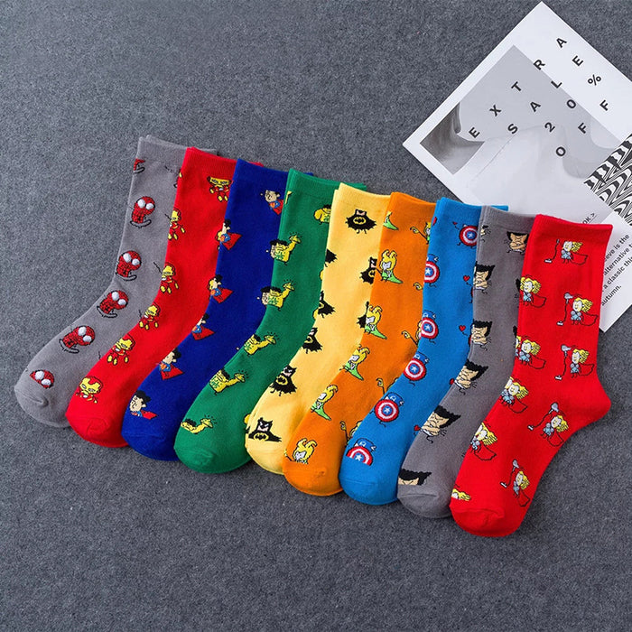 Wholesale Sock Cotton Sweat Absorbing Socks Cartoon MOQ≥3 JDC-SK-SuY005