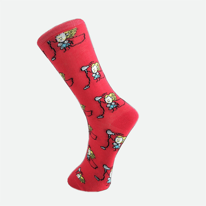 Wholesale Sock Cotton Sweat Absorbing Socks Cartoon MOQ≥3 JDC-SK-SuY005
