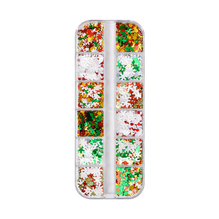 Wholesale Snowflake Sequins Slim Decorative Nails JDC-NS-ShiL007