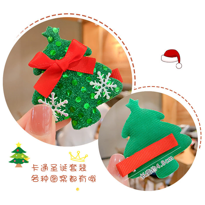 Wholesale Children's Christmas Hair Ball Alloy Hair Clip JDC-HC-TengZ009