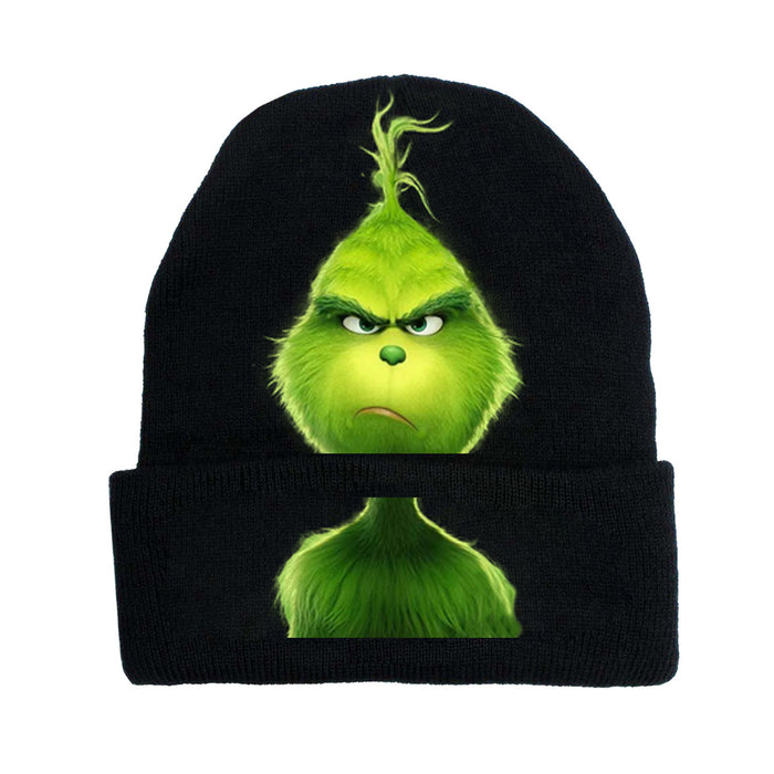 Wholesale Hat Wool Christmas Cartoon Pattern Knitted Hat JDC-FH-JunC001