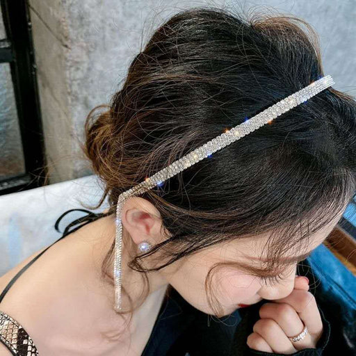Jewelry WholesaleWholesale Exquisite Flash Diamond Headband Super Fairy Hairpin JDC-HD-DR003 Headband 蒂锐 %variant_option1% %variant_option2% %variant_option3%  Factory Price JoyasDeChina Joyas De China