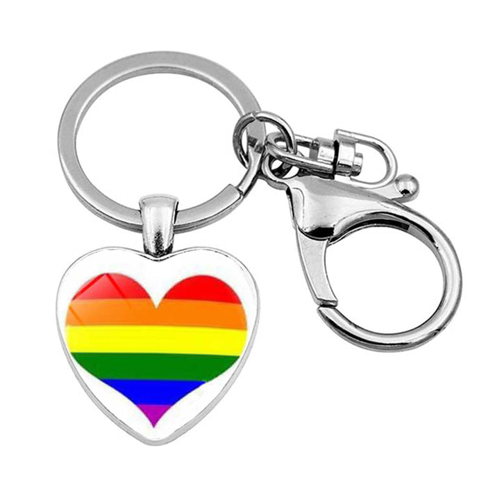Wholesale Rainbow LGBT Gay Gay Keychain Pendant MOQ≥2 JDC-KC-XuS024