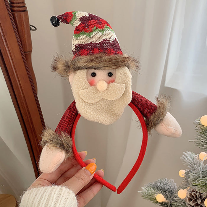 Wholesale Headband Cloth Santa Snowman Big Doll MOQ≥2 JDC-HD-HEMA005