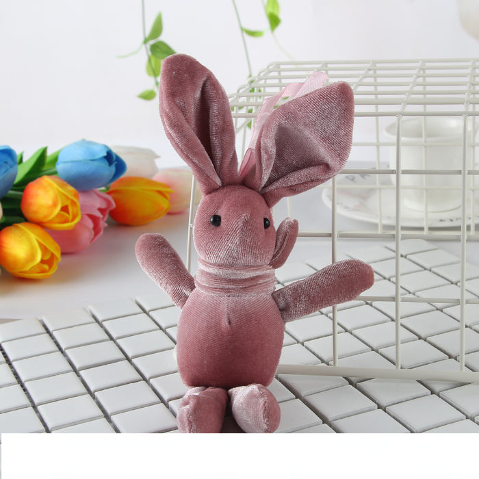 Wholesale Wishing Rabbit Doll Plush Toy Velvet Rabbit Pendant Christmas Gift MOQ≥5 JDC-FT-Ranjun003
