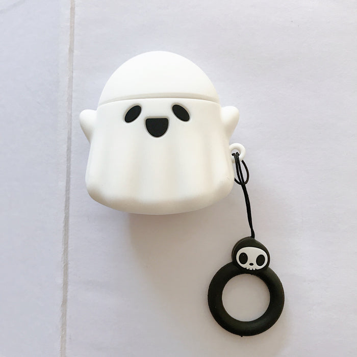 Wholesale Earphone Cases Silicone Cartoon Little Ghost Luminous MOQ≥2 JDC-EPC-Minghui004