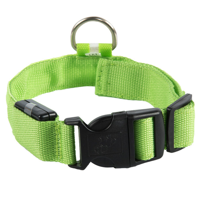 Collar al por mayor Pet Dog Lighting Collar recargable LED MOQ≥2 JDC-PL-HUAND001