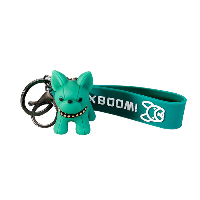 Wholesale Keychain PVC Cute Dog Series Silicone Bracelet Wristband Stereo Cartoon JDC-KC-GSDS001