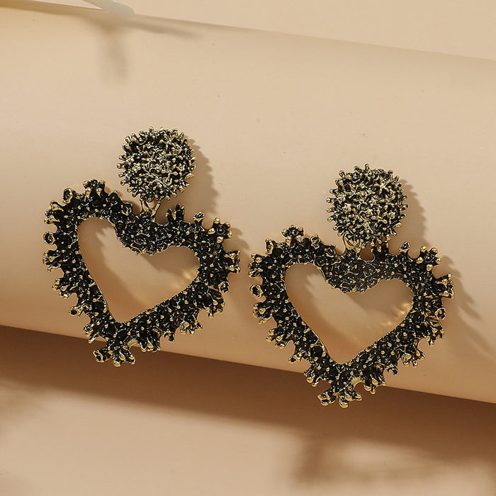 Jewelry WholesaleWholesale vintage cutout geometry love flower carved earrings JDC-ES-KaiQ001 Earrings 凯庆 %variant_option1% %variant_option2% %variant_option3%  Factory Price JoyasDeChina Joyas De China