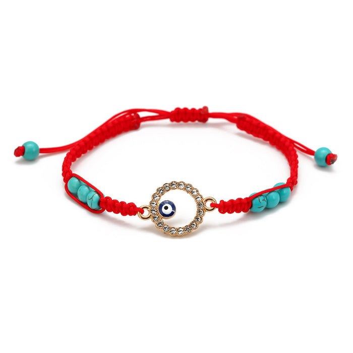Wholesale Bracelet Braided Turkish Blue Eyes Red String Bracelet MOQ≥2 JDC-BT-BaiDing008