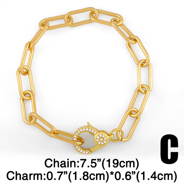 Wholesale Bracelet Frigid Breeze Minimalist Simple Chain JDC-BT-AS145