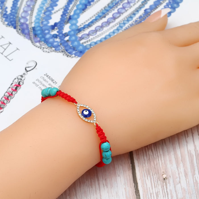 Wholesale Bracelet Braided Turkish Blue Eyes Red String Bracelet MOQ≥2 JDC-BT-BaiDing008