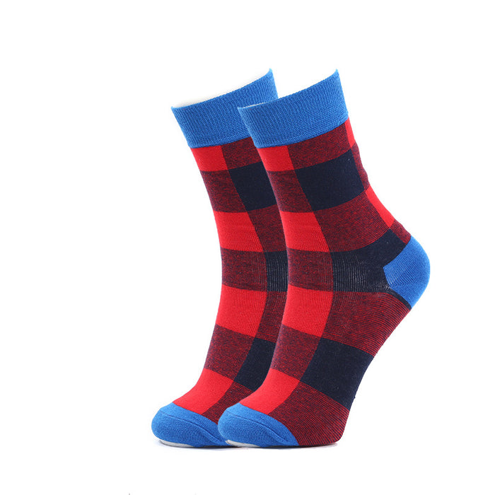 Wholesale Sock Cotton Sweat-absorbent Geometric Socks Men's Tide Street MOQ≥5 JDC-SK-XinH021