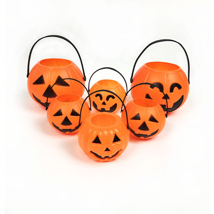Decoración de Halloween al por mayor Cubo de calabaza Candy Bucket Smiley Funny Moq≥2 JDC-DCN-Xiny003
