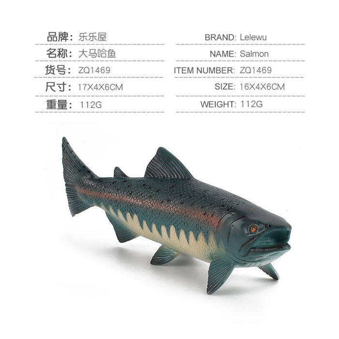 Juguetes al por mayor PVC creative ocean acuático criaturas de mariscos de pescado MOQ≥2 JDC-FT-Yingk002