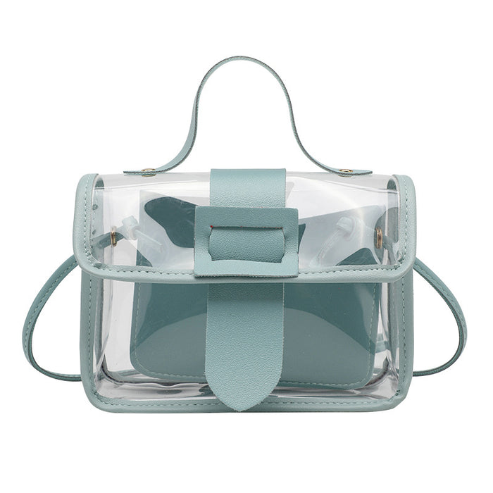 Wholesale PU Transparent Shoulder Bag JDC-SD-Linshan005