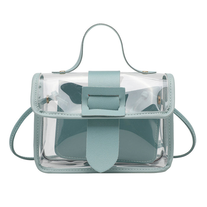 Bolso de hombro transparente PU al por mayor JDC-SD-Linshan005