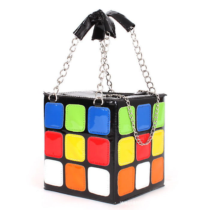 Bolso al por mayor PC Linte Bolso de forma de cubo de Rubik JDC-HB-Hengshu001