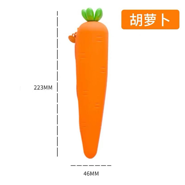 Wholesale Pencil Bags Silicone Simulation Vegetables MOQ≥2 JDC-PB-MTE001