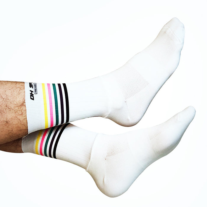 Wholesale Sock Nylon Cycling Socks Cycling Moisture Wicking Mid Tube JDC-SK-QiT006