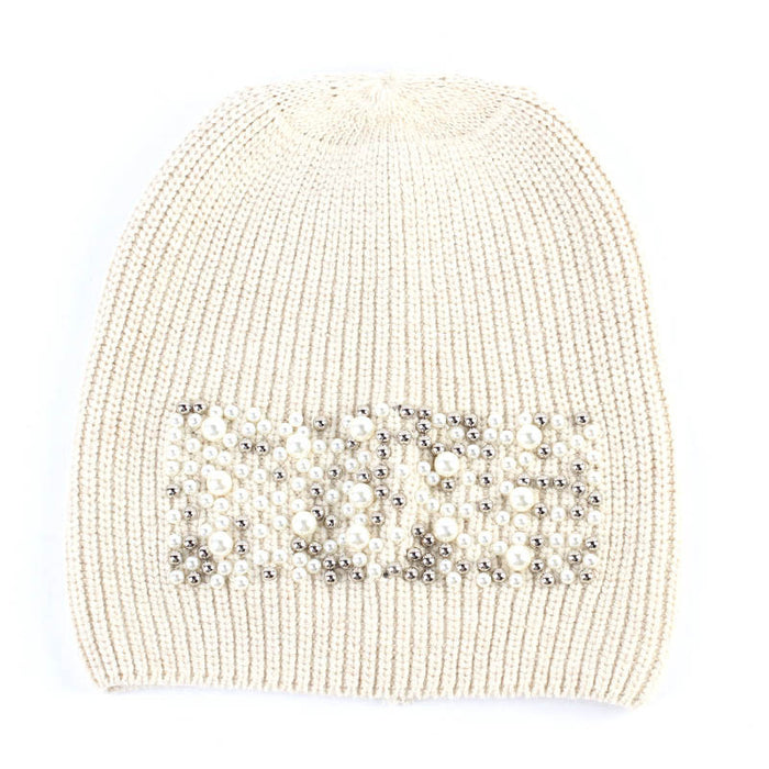 Wholesale Hat Woolen Diamond Winter Warm Pullover Knitted Hat MOQ≥2 JDC-FH-Puyue001
