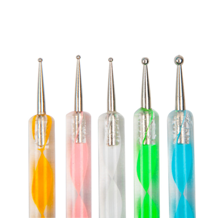 Wholesale Nail Pens Double-ended Spiral Point Drill Pens 5pcs/Pack MOQ≥3 JDC-BP-YongX004