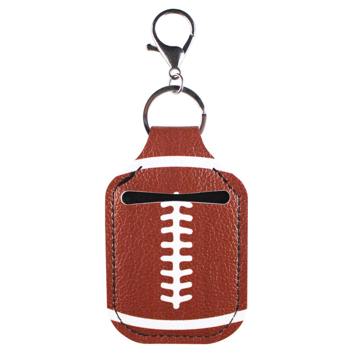 Wholesale Football Basketball Baseball Sports Wind Hand Sanitizer Leather Case Keychain MOQ≥2 JDC-KC-YTian002