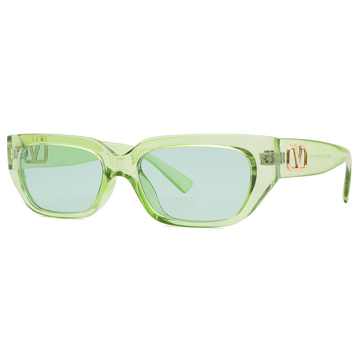 Wholesale Small Frame Ladies Sunglasses Jelly Color JDC-SG-YinB003