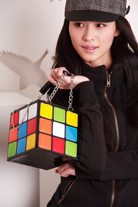 Bolso al por mayor PC Linte Bolso de forma de cubo de Rubik JDC-HB-Hengshu001