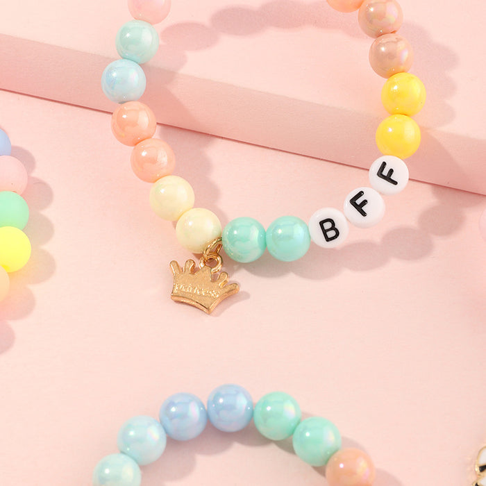 Enfants en gros, bijoux en perles colorées jdc-bt-yues003