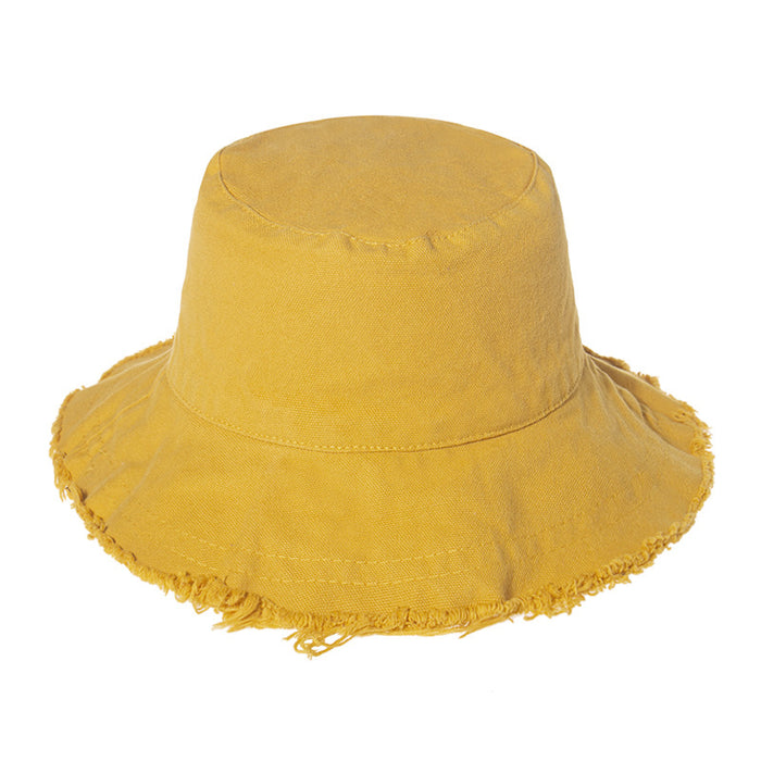 Lace de algodón de sombrero de pescador al por mayor JDC-FH-YUANC001