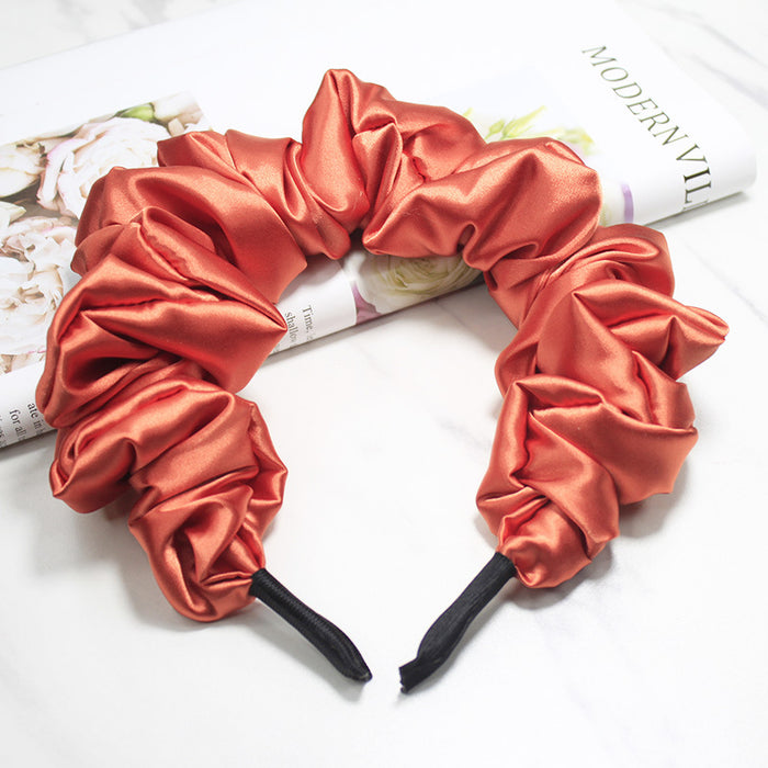Wholesale solid color three-dimensional pleated headband JDC-HD-Lizhen001