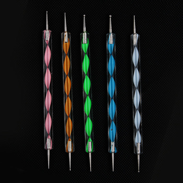 Wholesale Nail Pens Double-ended Spiral Point Drill Pens 5pcs/Pack MOQ≥3 JDC-BP-YongX004
