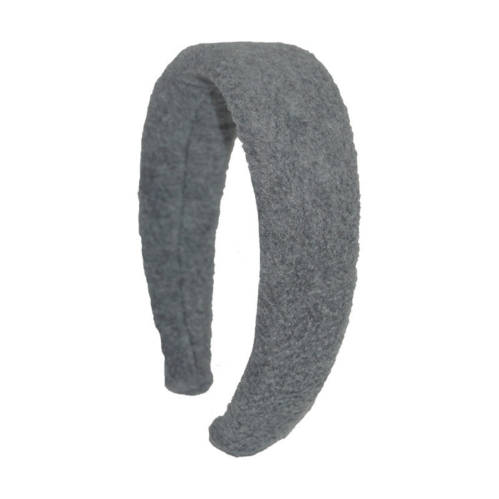 Wholesale Headband Flannel Simple Solid Color Retro MOQ≥2 JDC-HD-HMXS001