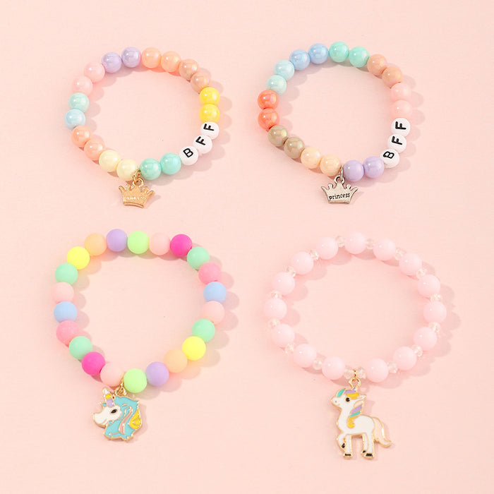 Wholesale Kids Acrylic Colorful Beaded Jewelry JDC-BT-YueS003