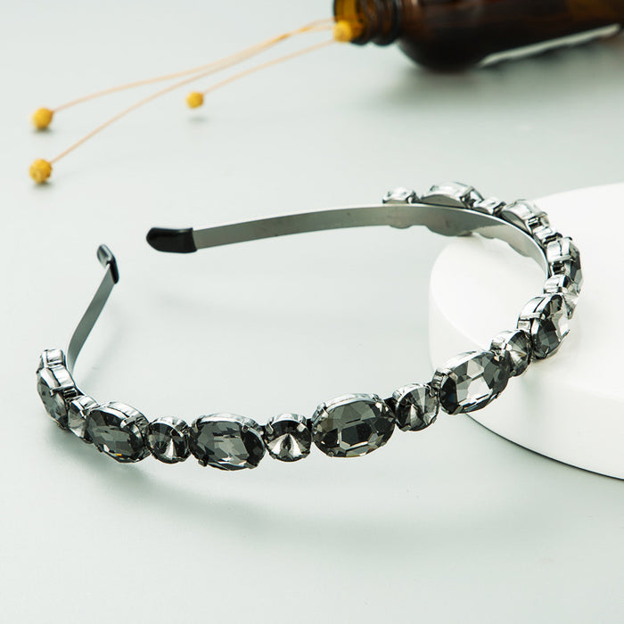 Wholesale Metal Glass Drill Full Drill Headband JDC-HD-Heim006