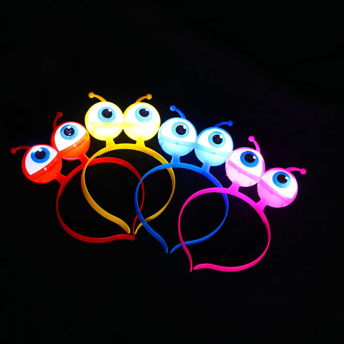 Wholesale Headband Plastic Glowing Big Eyes Alien LED MOQ≥5 JDC-HD-BenY001