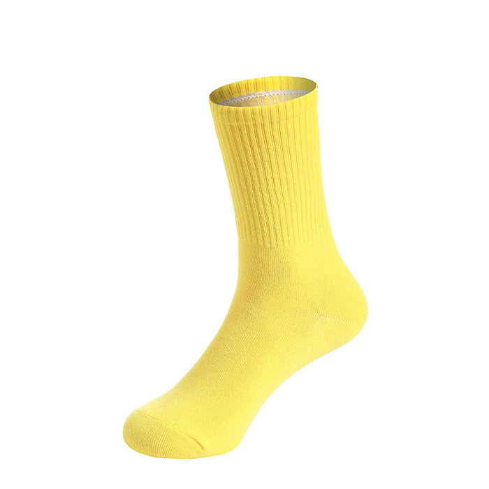 Wholesale Socks Cotton Solid Color Tall Socks JDC-SK-CXing001